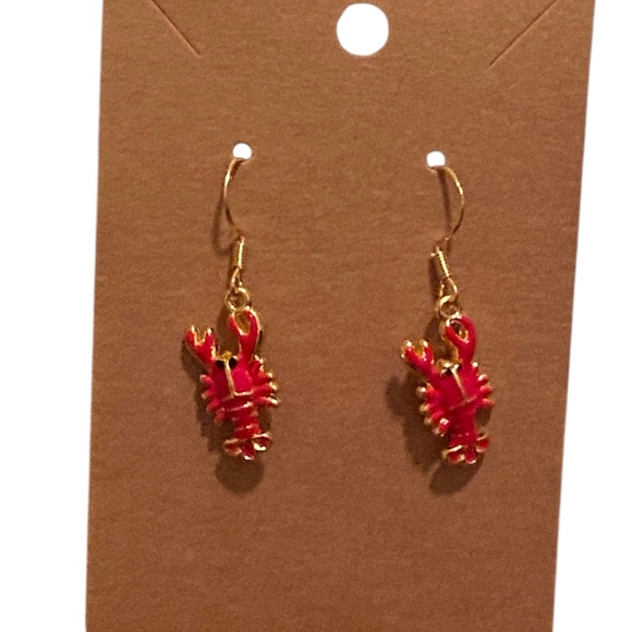 Handmade Jewelry - Red Lobster Earrings